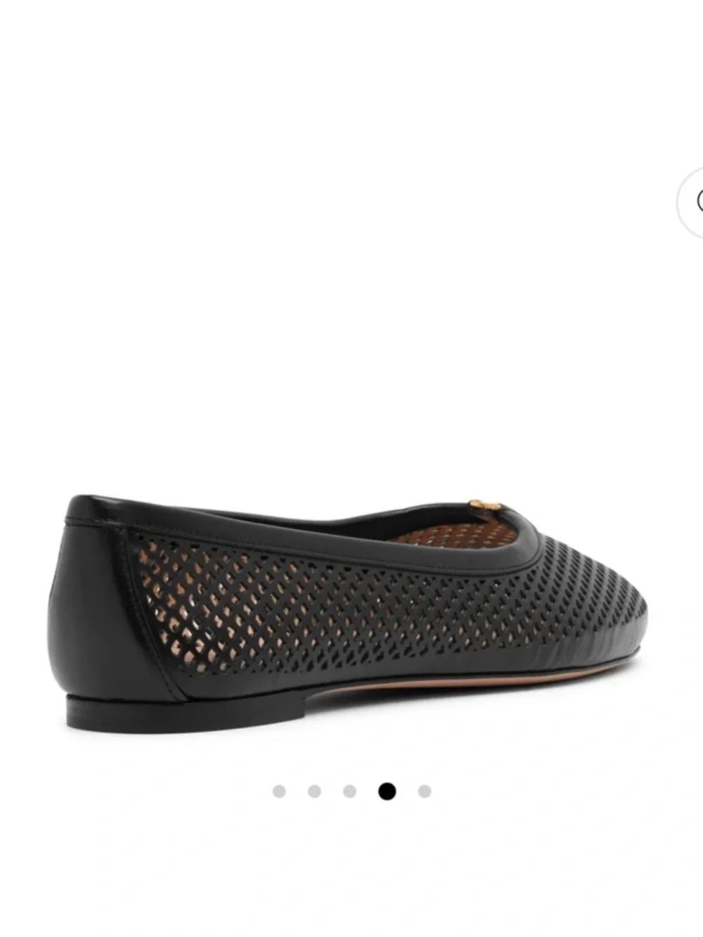 CHLOE BLACK LEATHER BALLERINAS SIZE 36